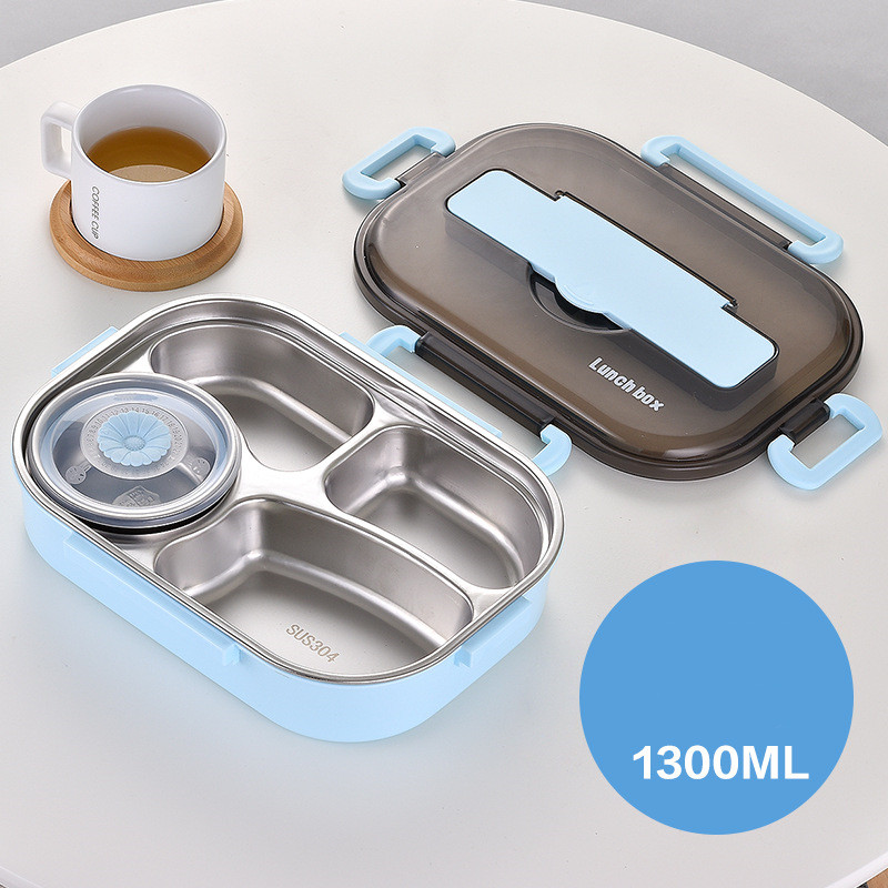 Lunch Box 304 Stainless Steel Double-layer Lunch Box For Students