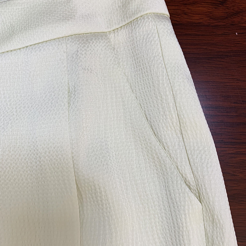 Embossed Green Fruit Collar One Button Suit