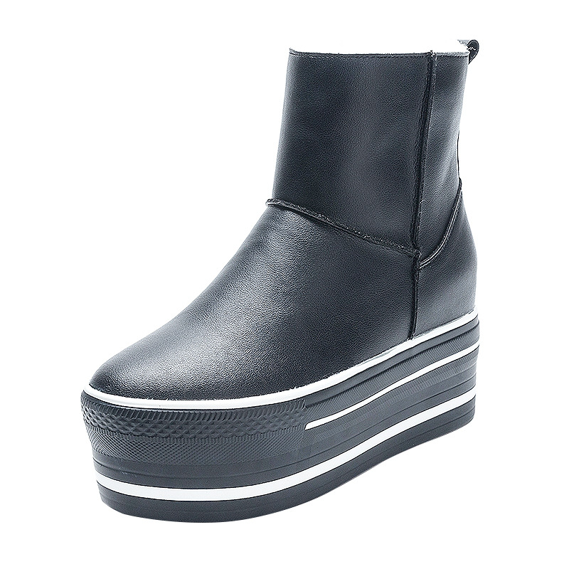 Thickened And Velvet Thick Bottom Warm Snow Women's Martin Boots Are Thin And Fashionable