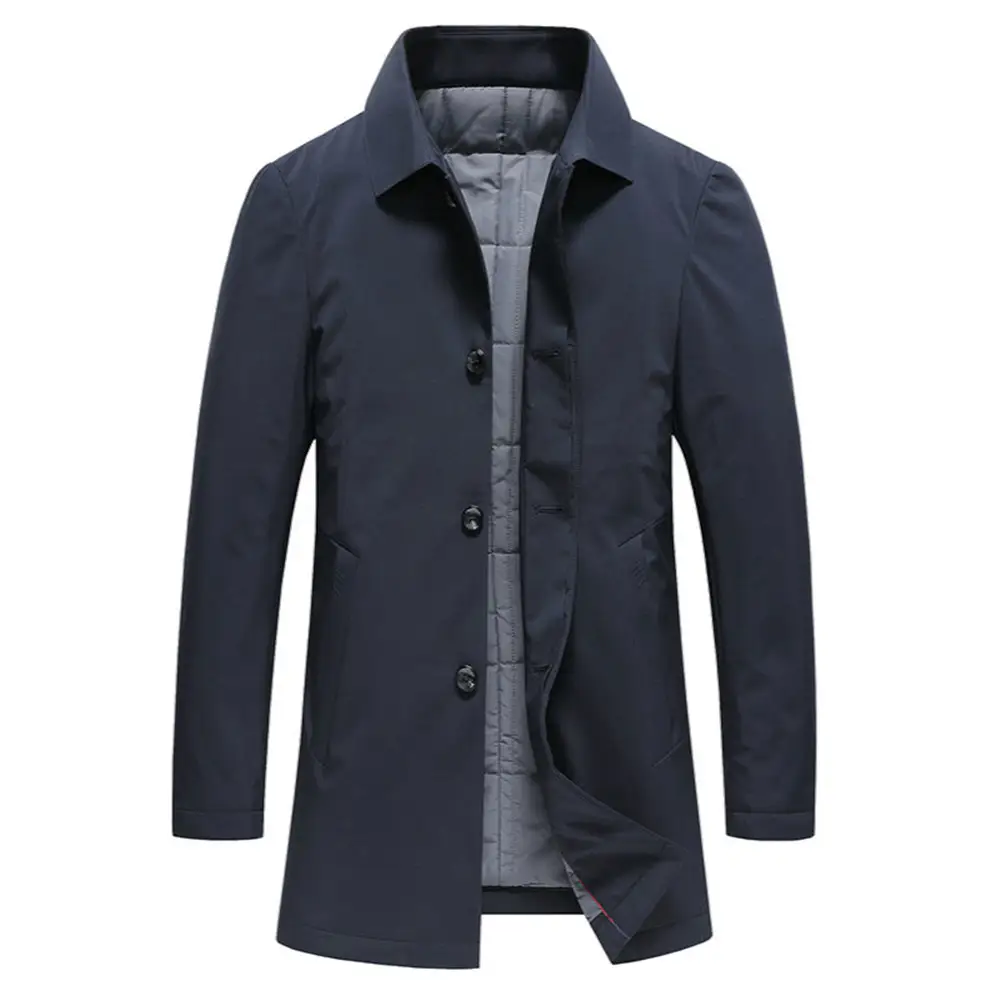 Cotton Business Windbreaker Medium Long Casual