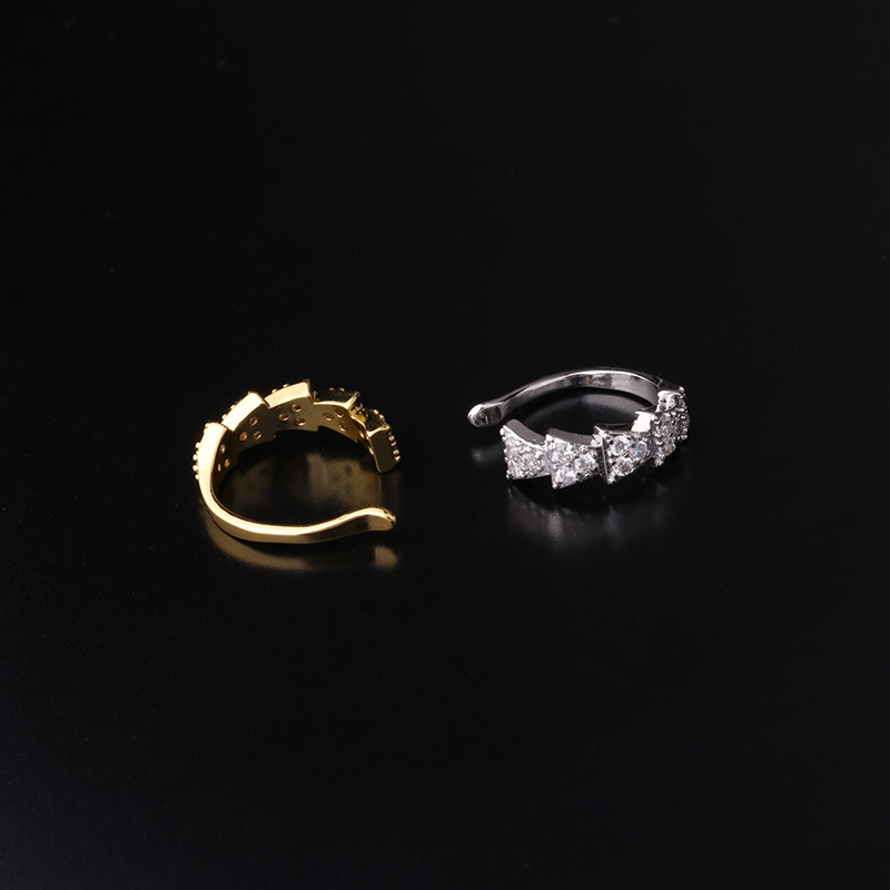 Geometric Shape Metal Texture Ear Bone Clip