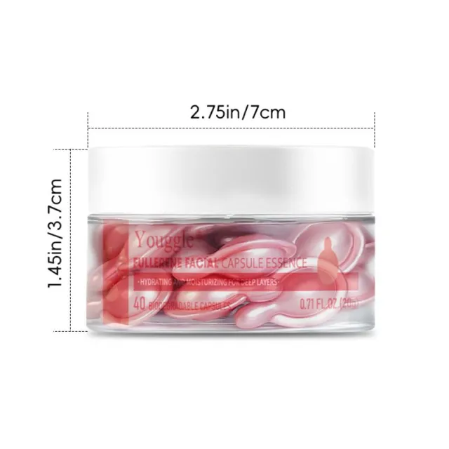 Private Label Face Fullerene Natural Plant Oil Capsule Skin Brightening Anti Aging Serum Capsules Instock - Shop at LoveMi