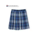 Blue And White Plaid Skirt