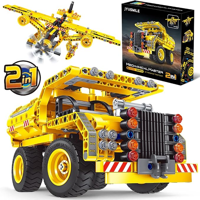 2-In-1 Truck And Airplane STEM Building Kit