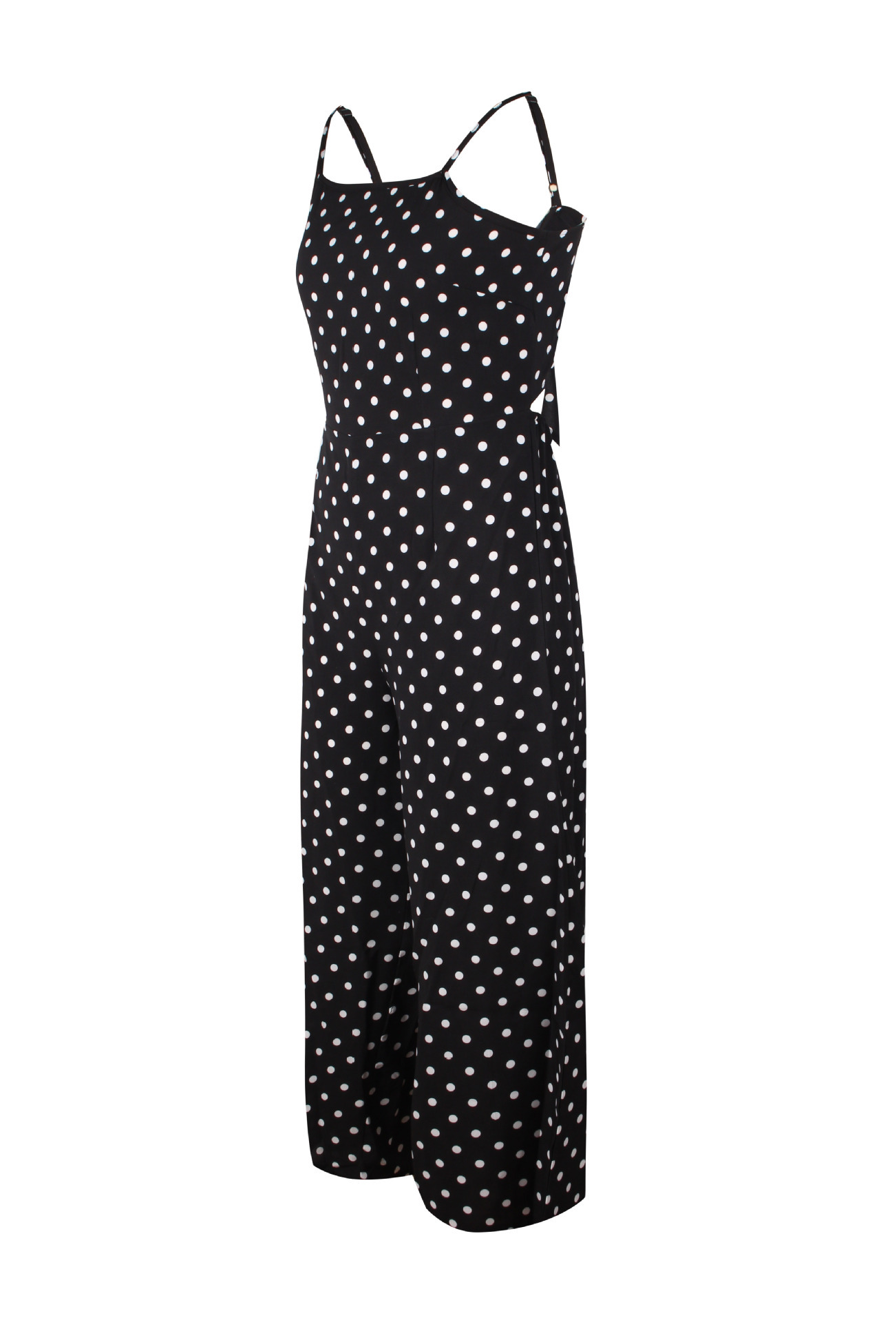 Title 2, Polka Dot Sling Sexy Backless Straight Jumpsuit