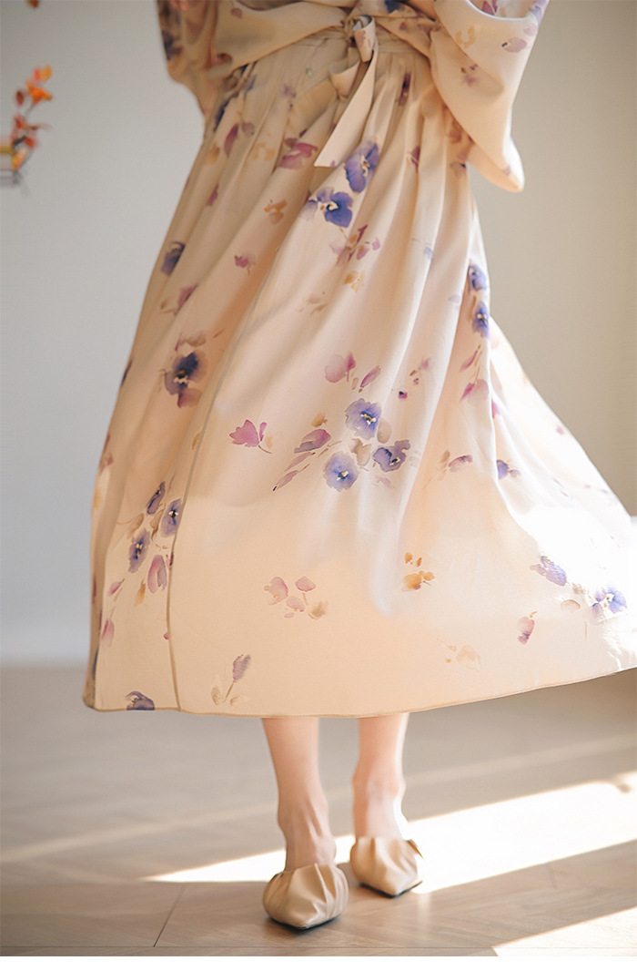 Fairy Tea Break Long Sleeve Dress