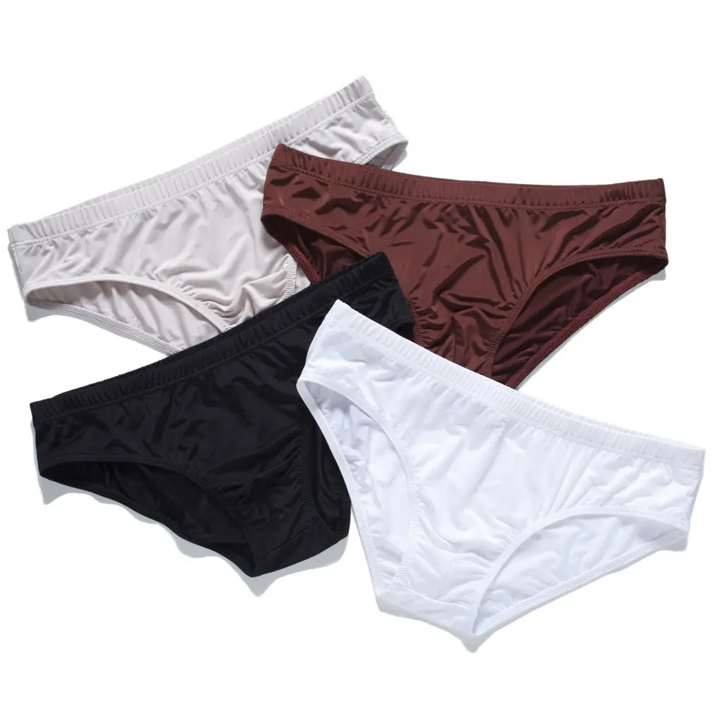 Men's Transparent Ice Silk Breathable Low Waist
