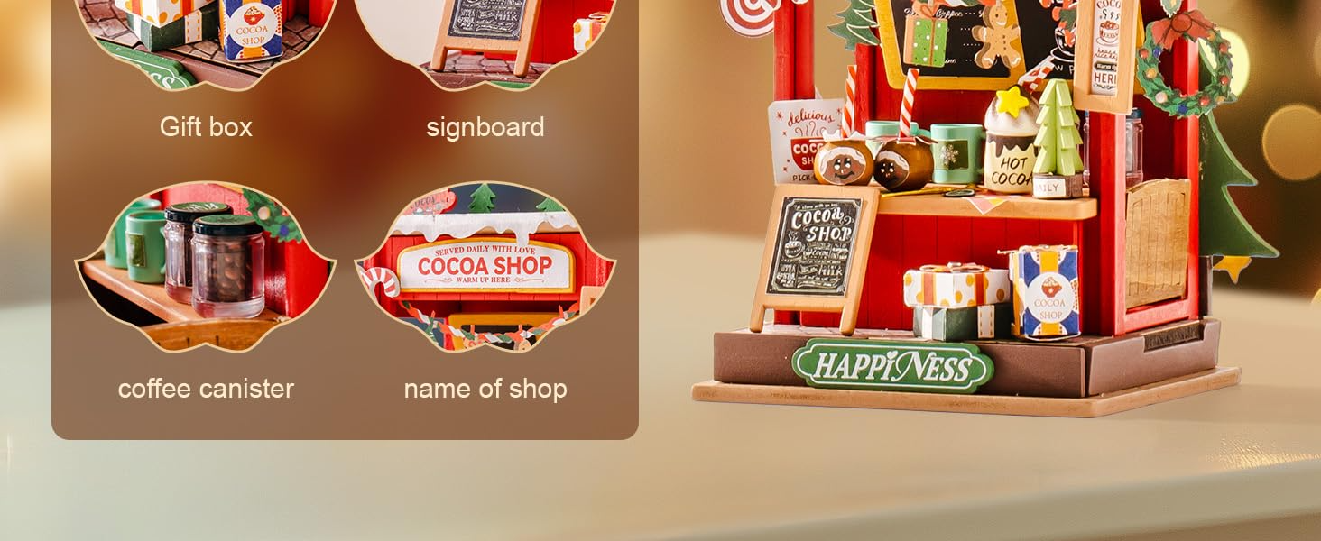 Title 3, ROBOTIME DIY Miniatuur Huis Bouwkit Houten Popp...