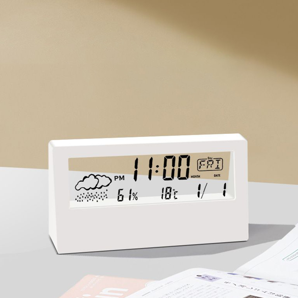 Title 20, Alarm Clock Thermo Hygrometer Clock Creative We...