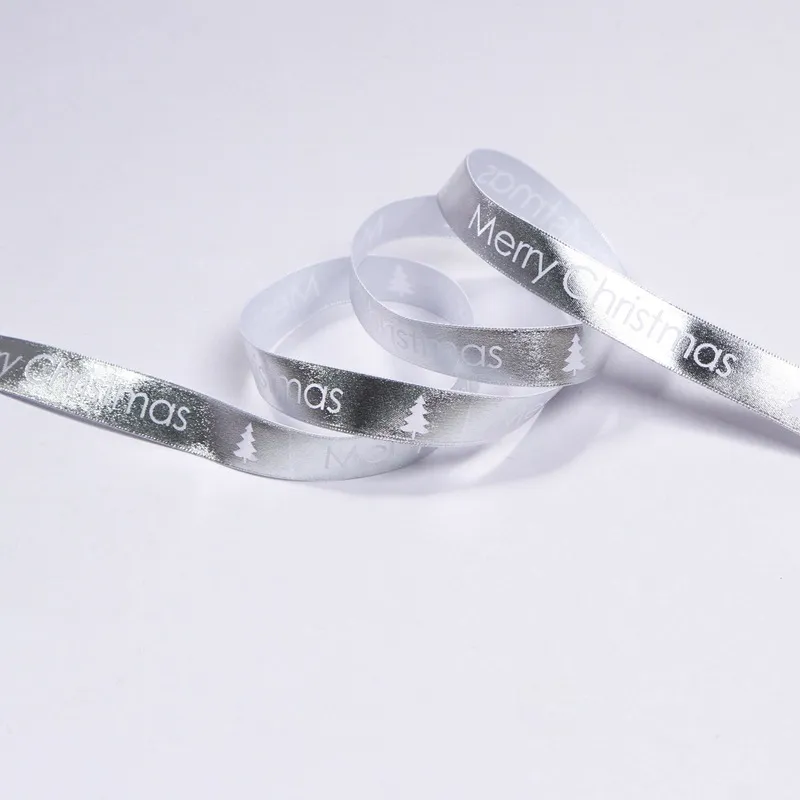 Christmas Ribbon Thread Ribbon Diy Cake - Silver