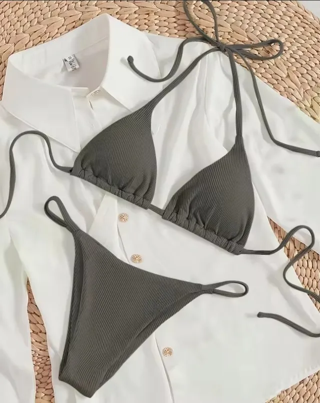 Factory Women's Sexy Small Rib Bikini Tie Bikini Set Two Piece Swimsuit Beach Wear Style7 M - Shop at LoveMi