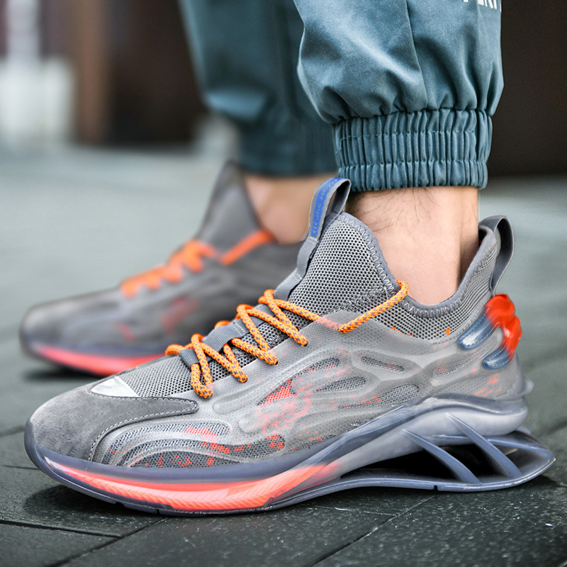 New Men's Trend Summer Breathable Fluorescent Outdoor Running Shoes