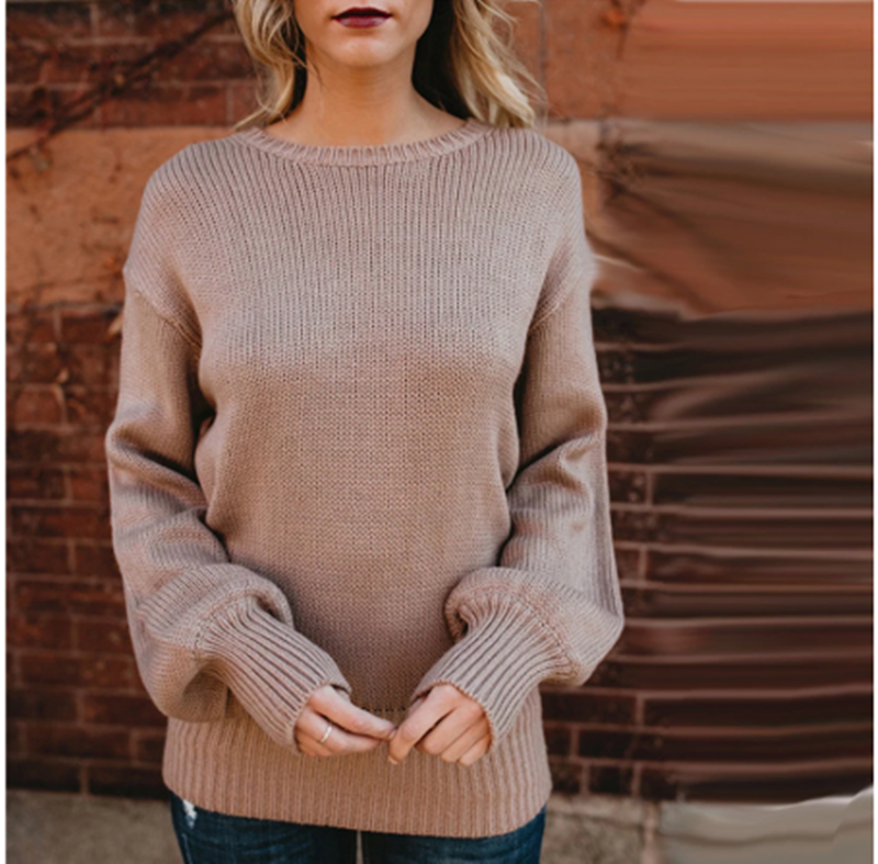 Title 2, European And American Sexy Bow Sweater Knitwear