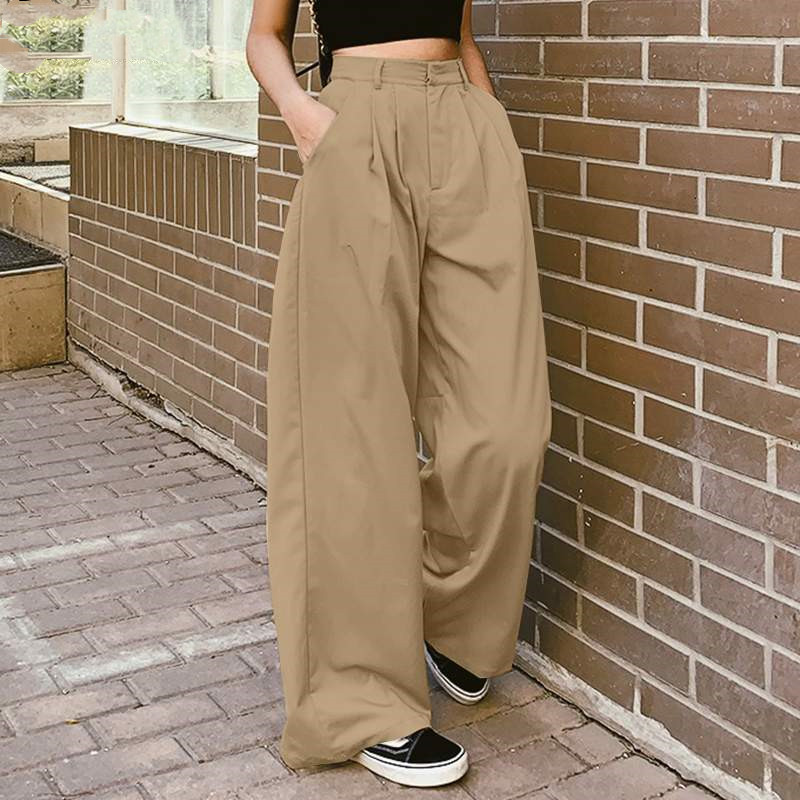Women's Wide Leg Pants Long Pantalon Female