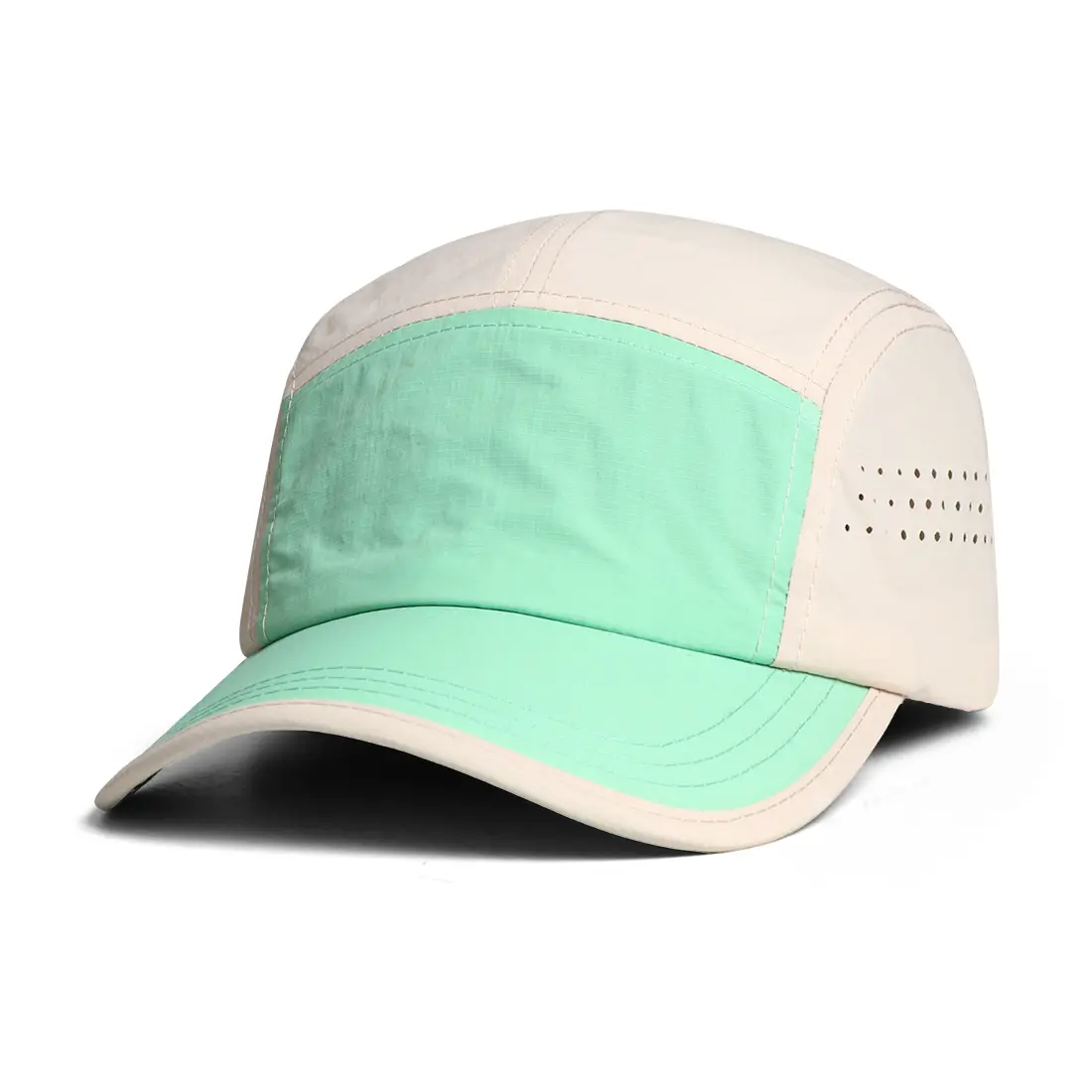 Color-matched Patchwork Quick-drying Sports Five-strap Hat, Lightweight Outdoor Camping Climbing Hat, Casual And Fashionable Soft-top Sun Protection Baseball Ca