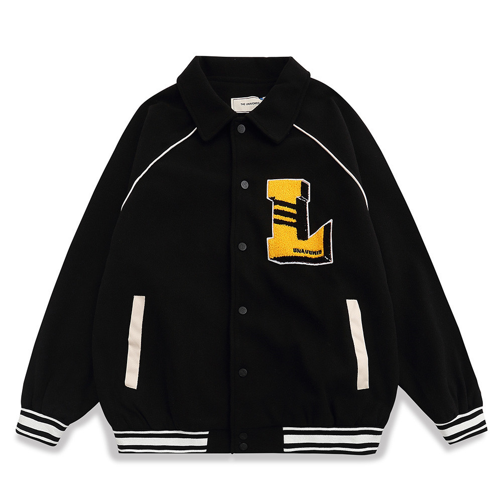 Men's Ins Loose Personality Raglan Sleeve Baseball Uniform