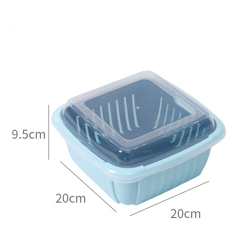 Title 1, Household Double-layer Drain Basket With Lid