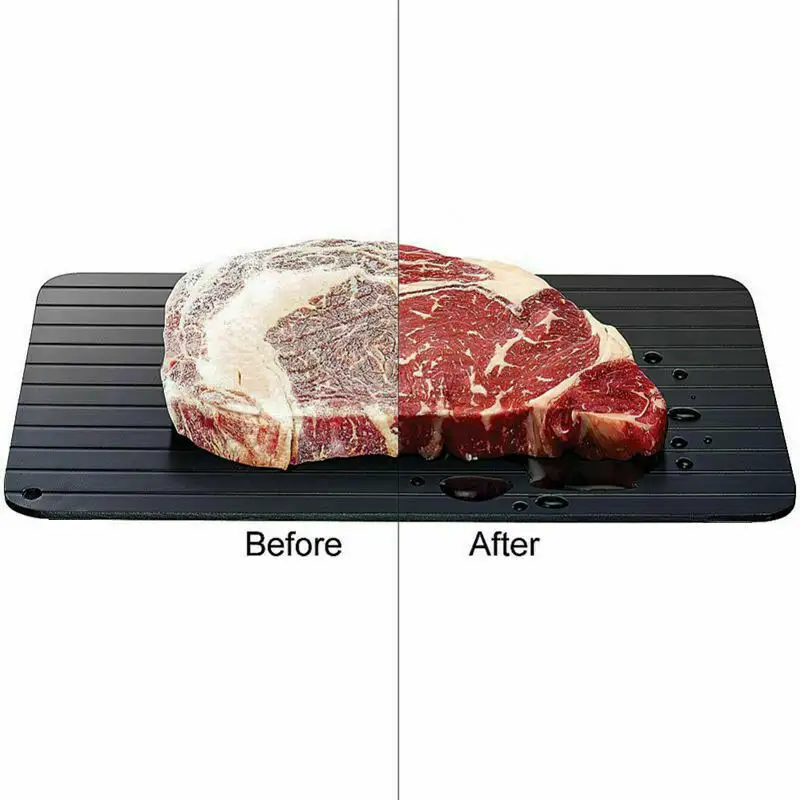 Fast Defrost Tray Thaw Frozen Food Meat Fruit Quick
