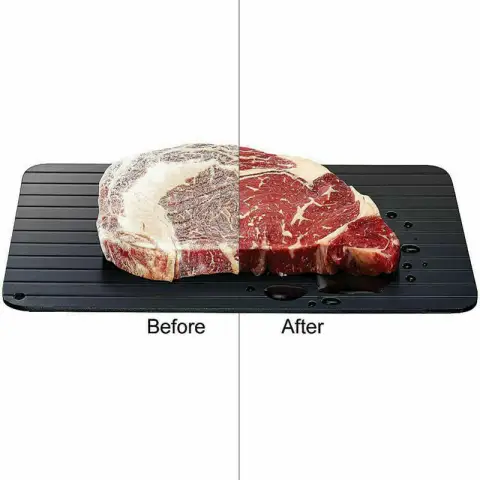 Fast Defrost Tray Thaw Frozen Food Meat Fruit Quick