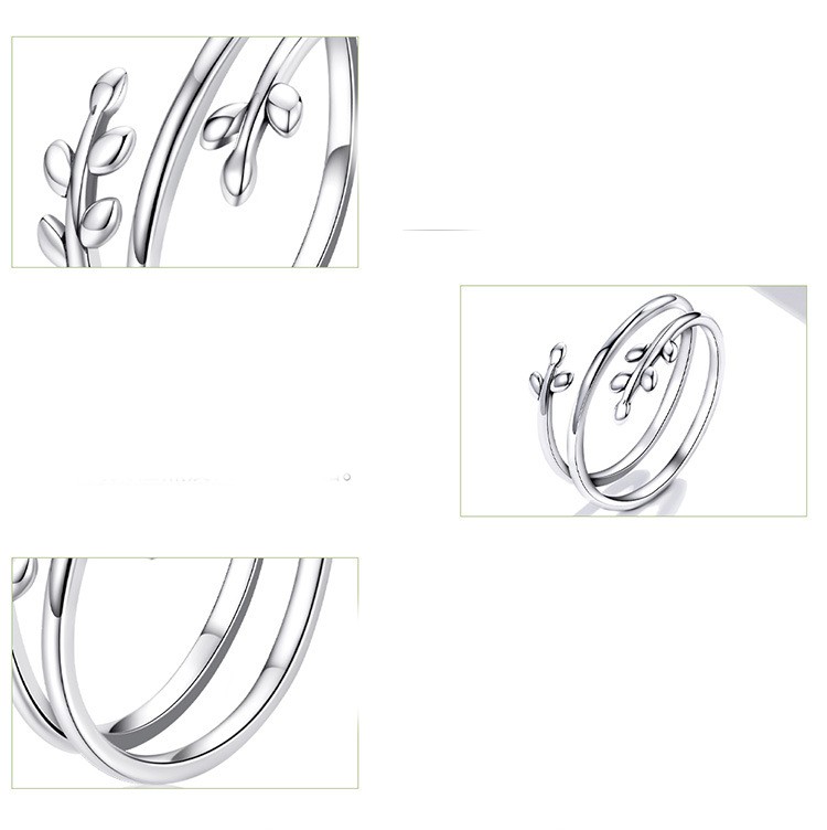 Multi-ring Pure Silver Wicker Simple Ring