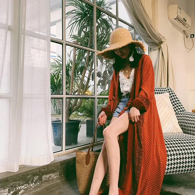 Red Dress For Desert Grassland Tourism And Vacation
