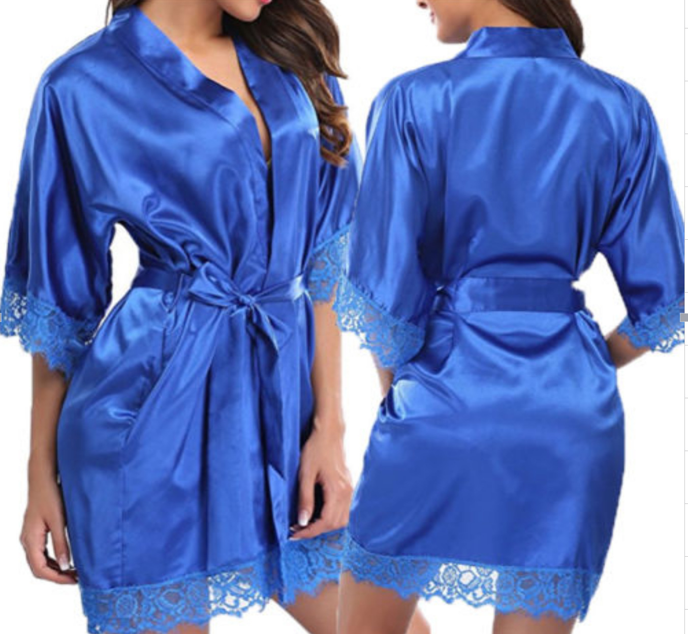 Title 5, Sexy nightdress with ice silk bathrobe