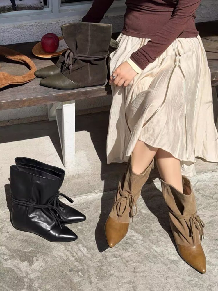 Pointed Toe Ankle Boots