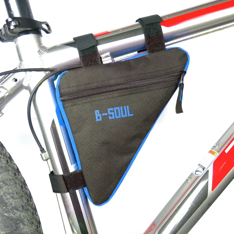 Saddle bag riding bicycle mountain bike triangle