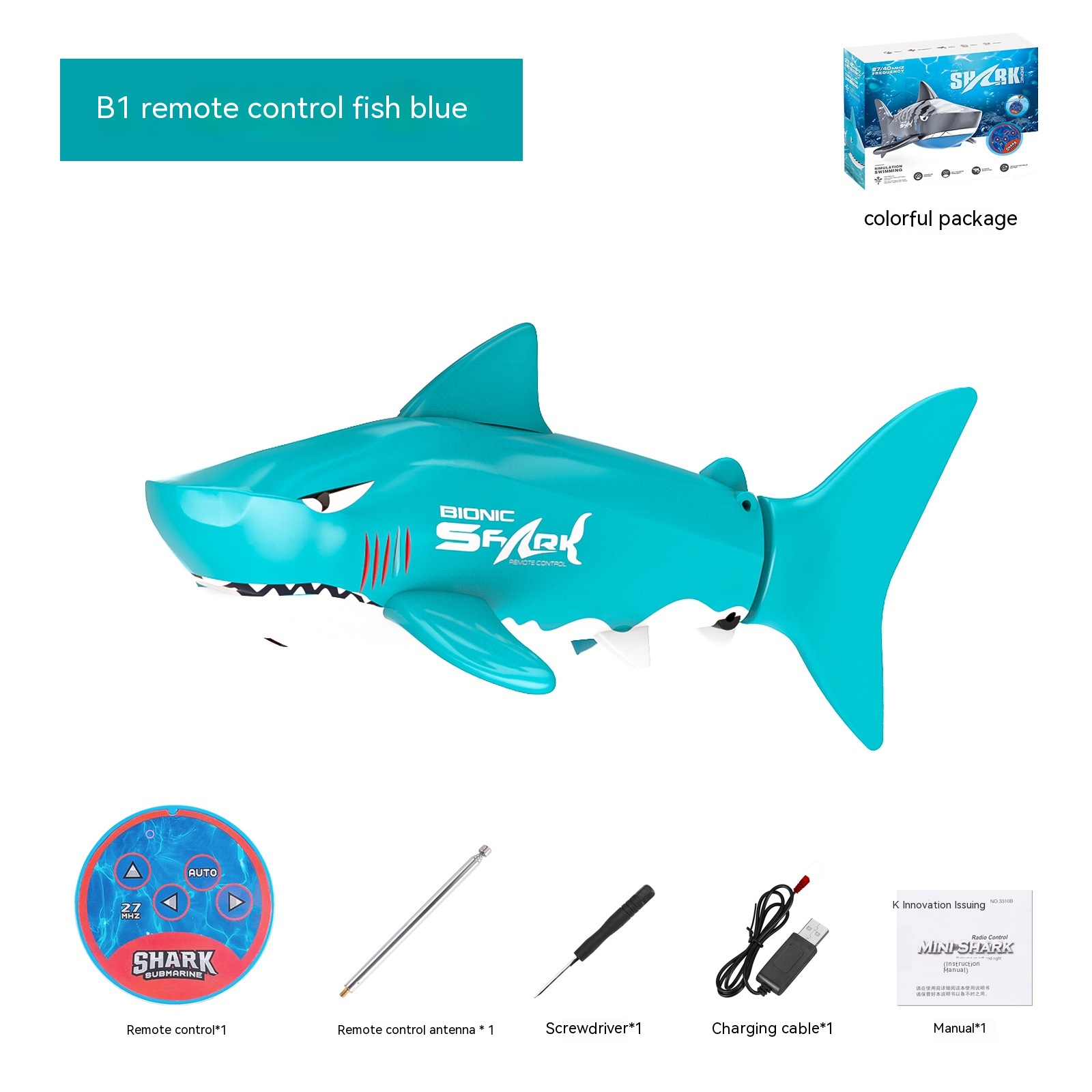 Title 6, Diving Infrared Control Mini Electric Shark