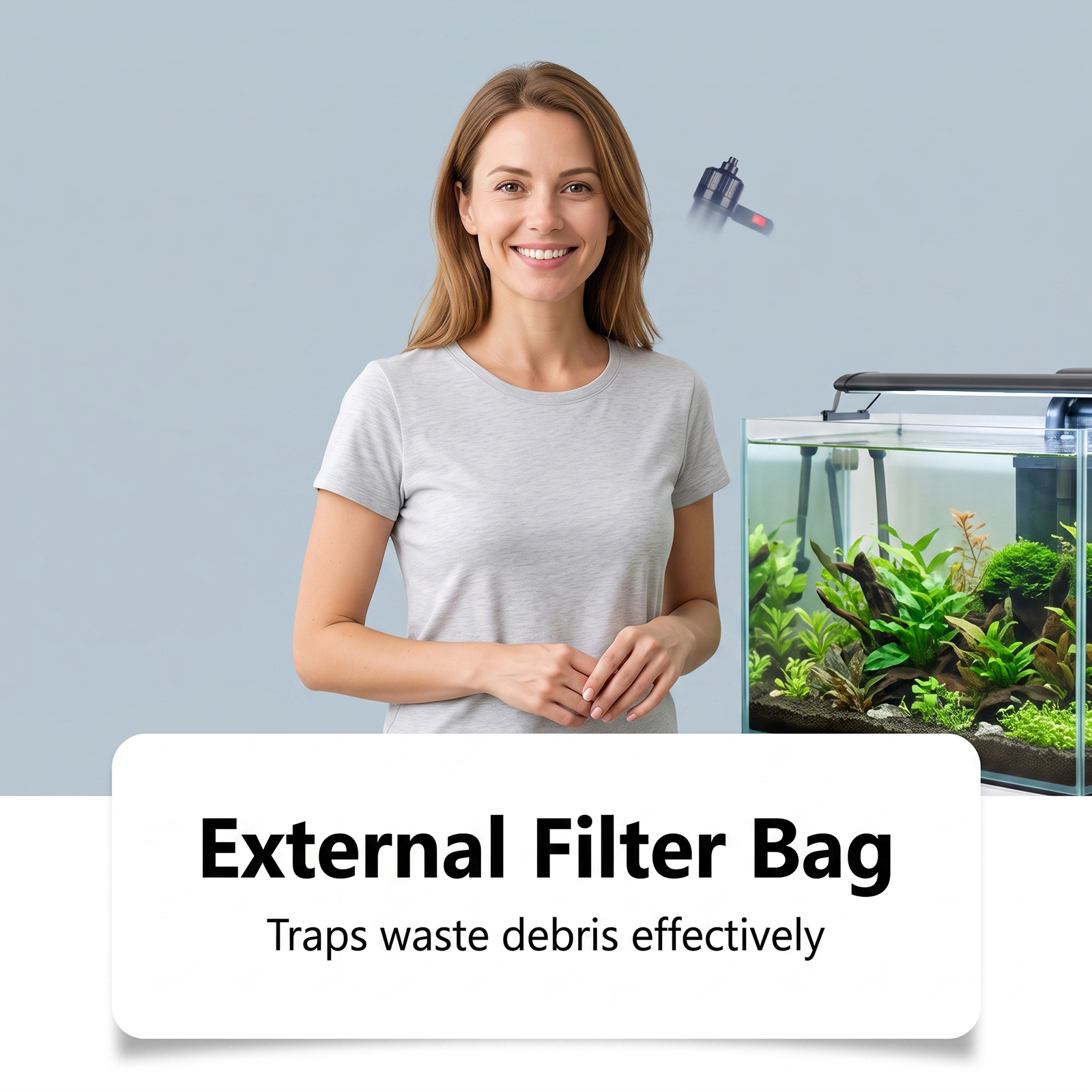 Retractable Tubular Fish Tank Electric Sewer Battery Box English White Box Battery Electric, 11.5 X 5.8 X 30.5cm detail photo 8