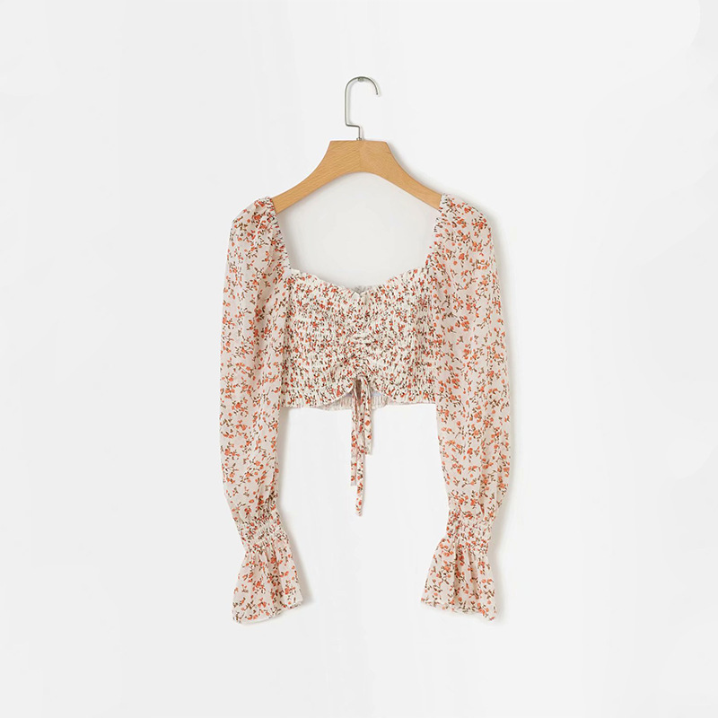 Title 3, Dames korte pullover top met geplooide details ...