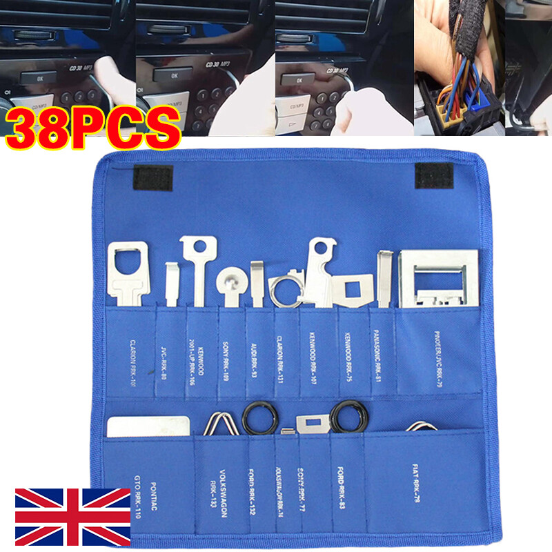 38Pcs Car Radio Stereo Audio Head Unit Key Removal Tool Set Release Keys Kit — image 6