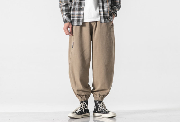 Retro Loose Fashion Youth Strappy Casual Pants