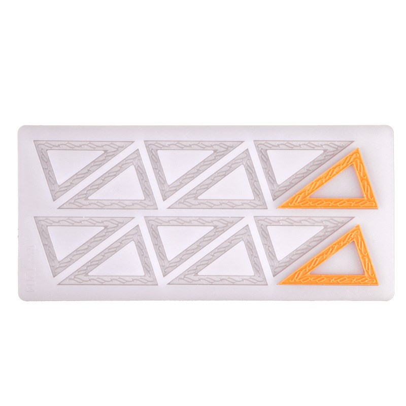 Title 10, Single layer chocolate silicone mold triangle c...