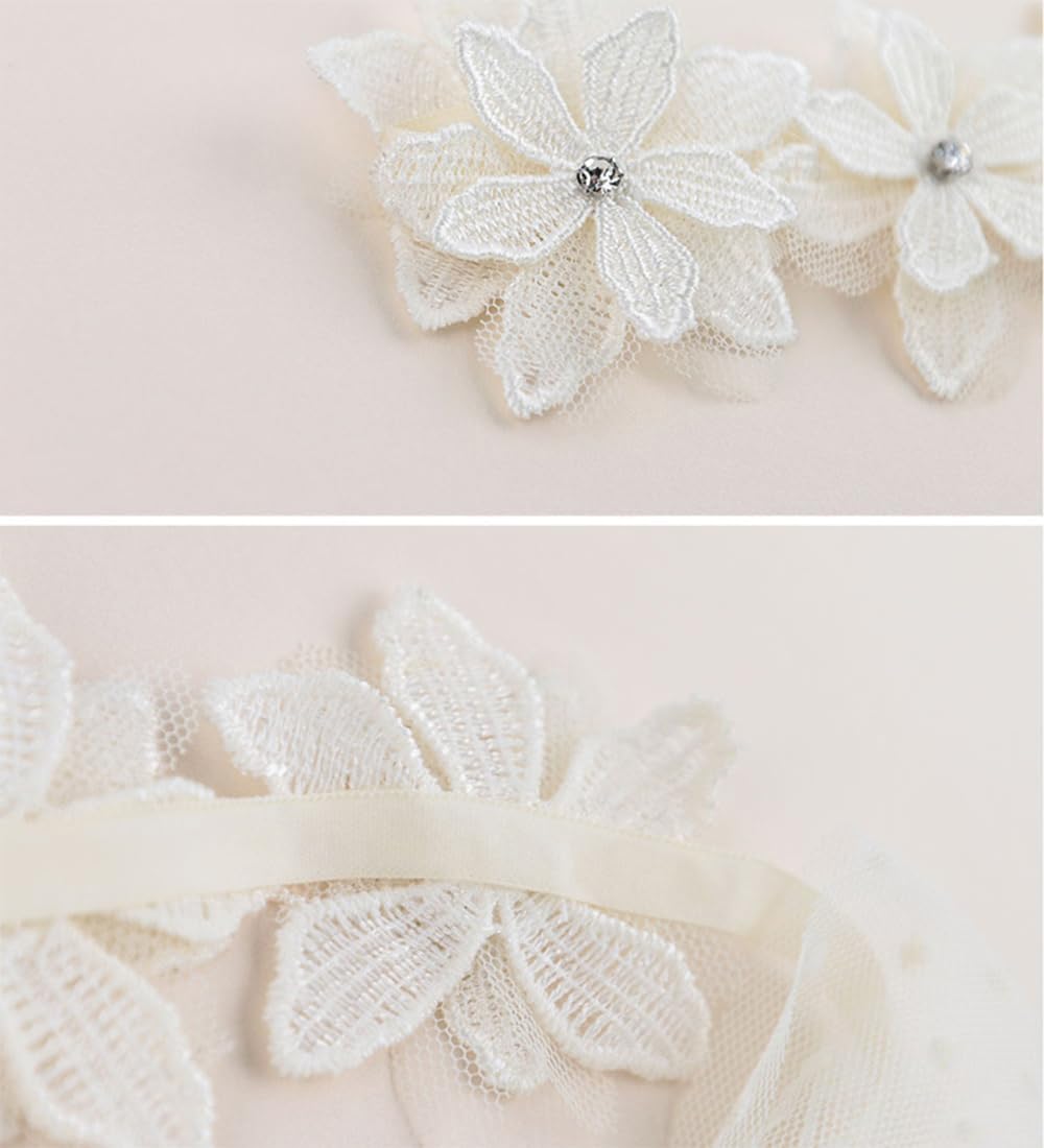 Baby Girls Cute Bow-knot Headband Soft Lace Floral Hairbands Newborn Infant Toddlers Kids Hair Accessories — foto 4