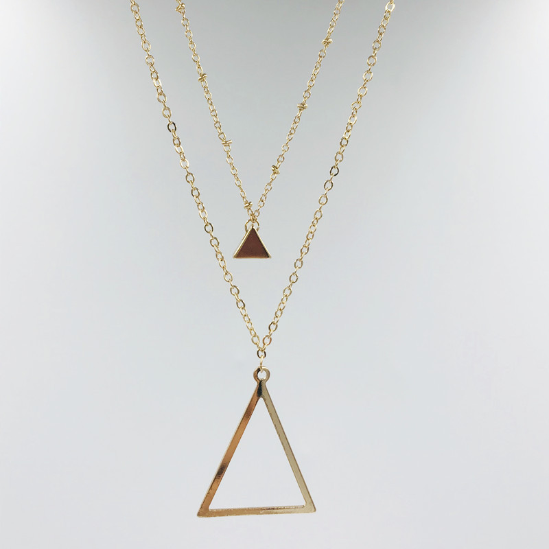 Simple Geometric Necklace Triangle Level