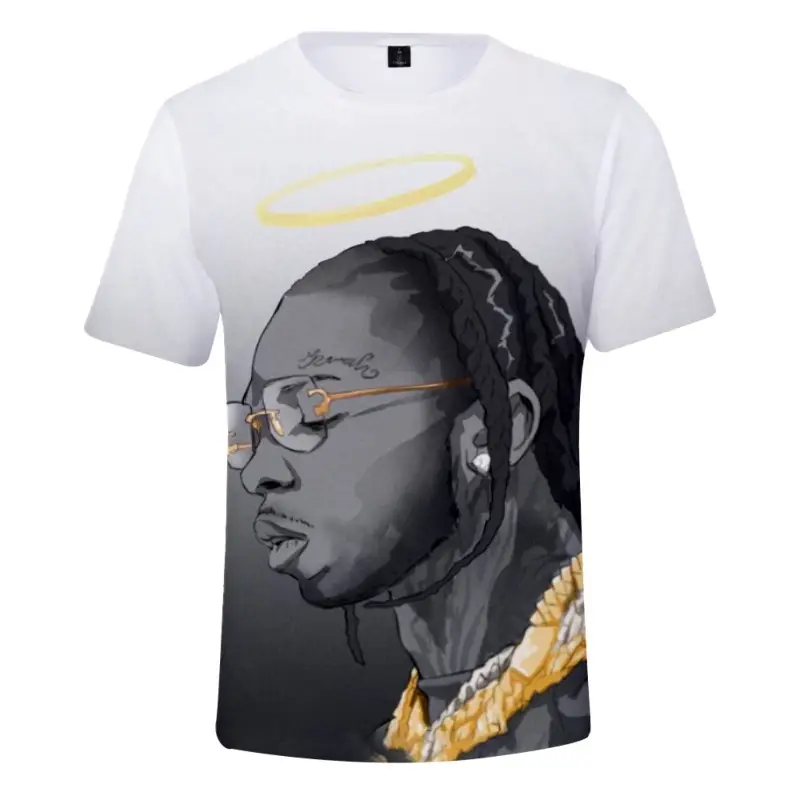 Casual Men's Printed Short-sleeved T-shirt