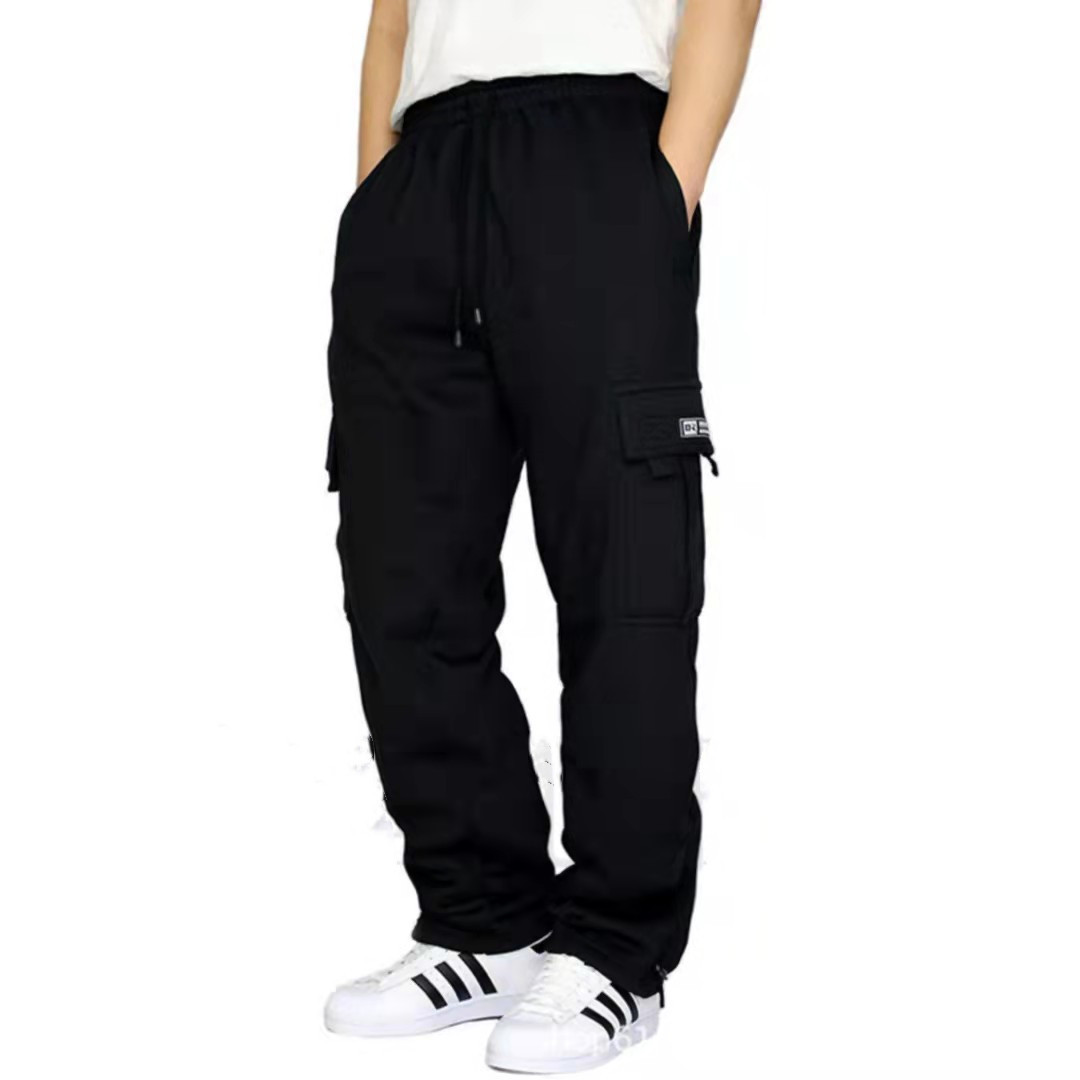 Men Pants Sweatpants Stretch Elastic Waist Jogger Sports Pants Drawstring Trouse - Picture 2 of 8