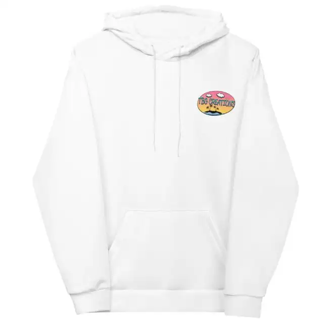 European And American Printing Velvet Padded Hooded Sweatshirt