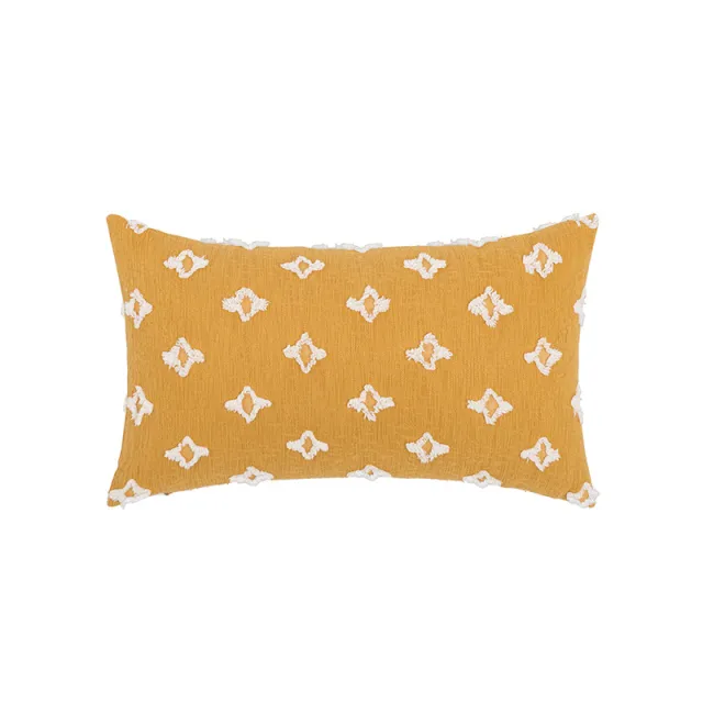 New Nordic Ins Tufted Pillowcase Embroidered Turmeric Waist Pillow - Shop at LoveMi