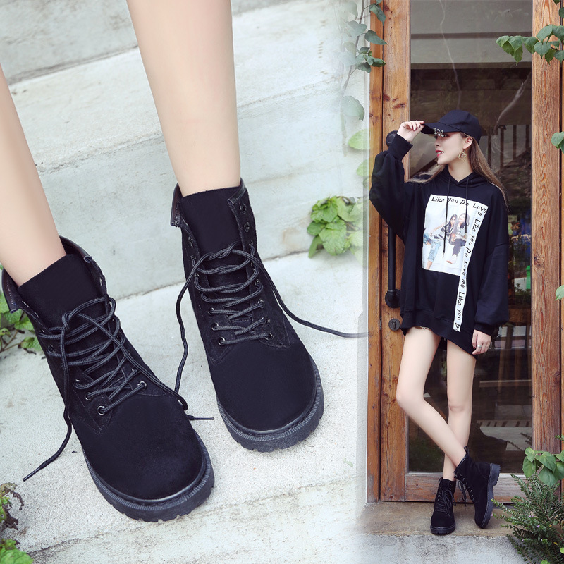 Single Boots Ankle Boots Breathable All-match Flat Bottom