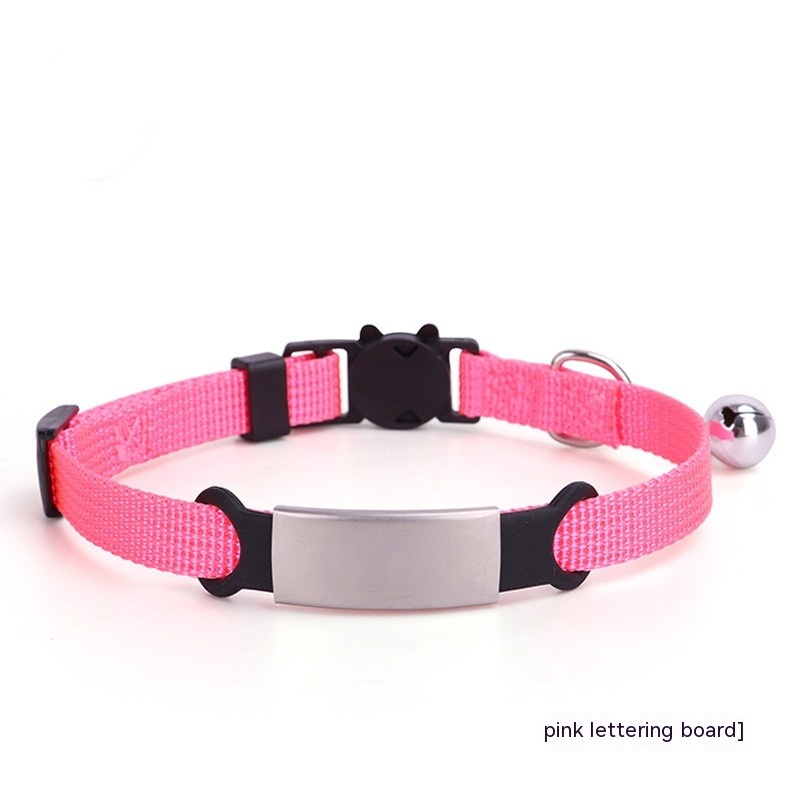8 color Cat Collar With Detachable Buckle Pink - Shop at LoveMi