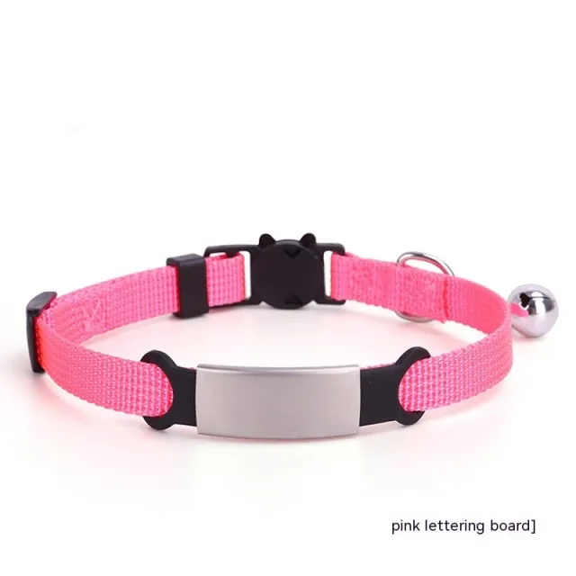 8 color Cat Collar With Detachable Buckle Pink - Shop at LoveMi