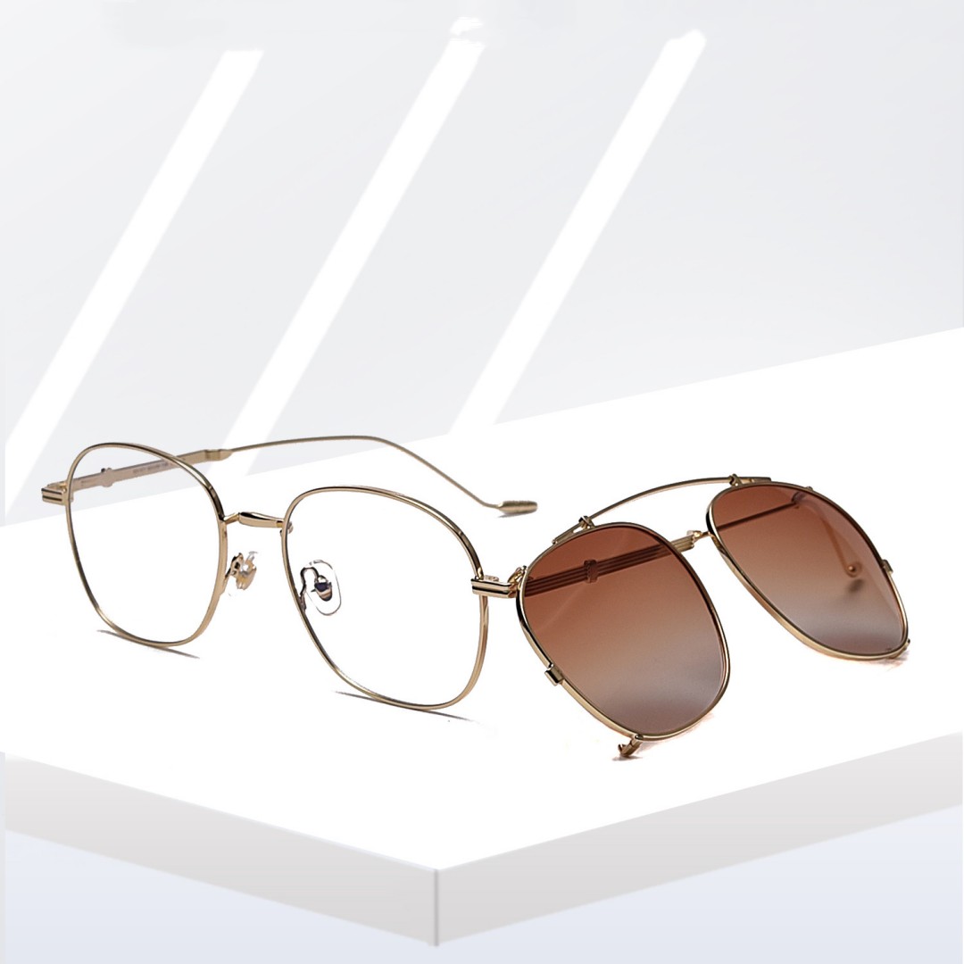 Retro Metal Box Men’s Fashion Polarized Sunglasses