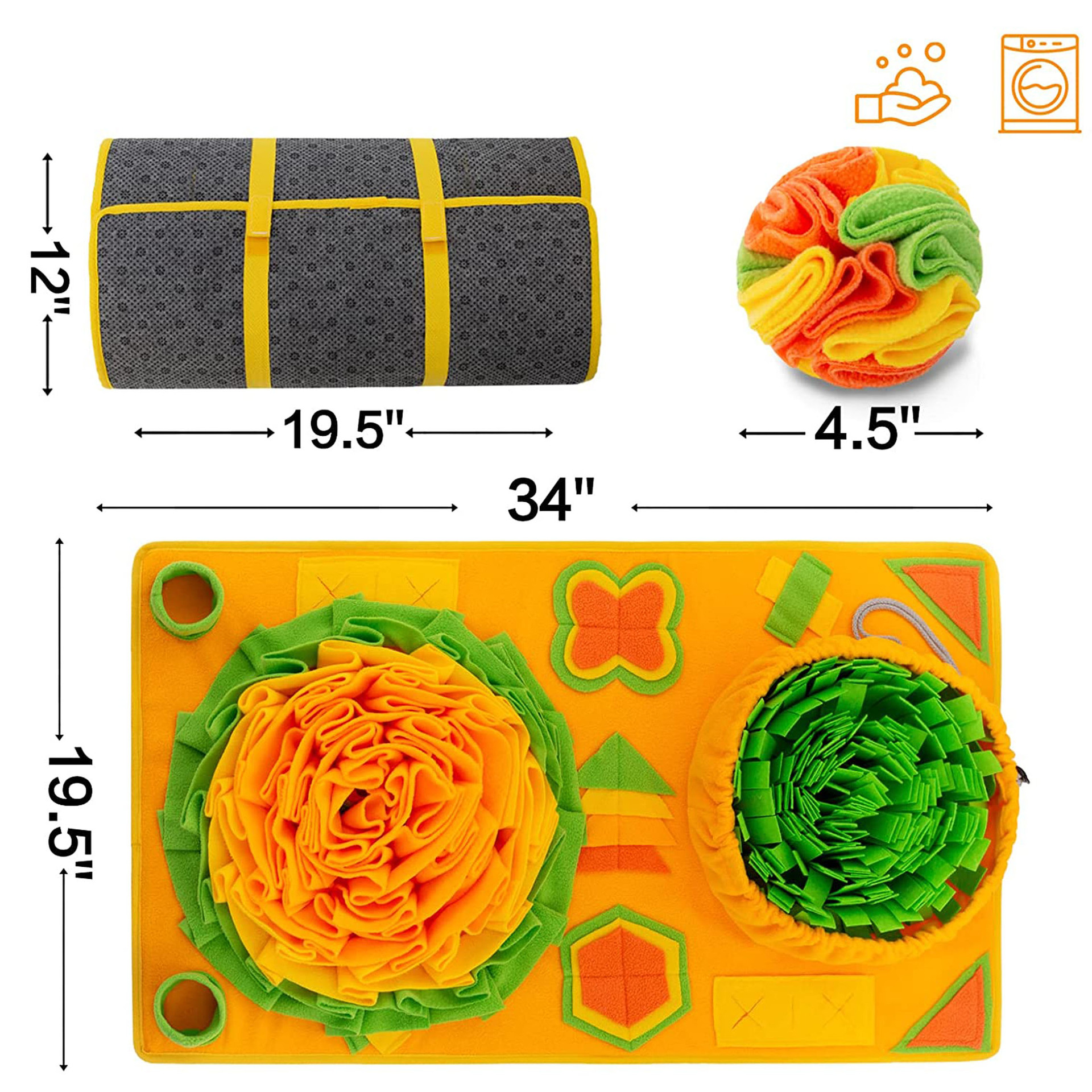 New Pet Smell Pad for Dog and Cat Puzzle – Orange