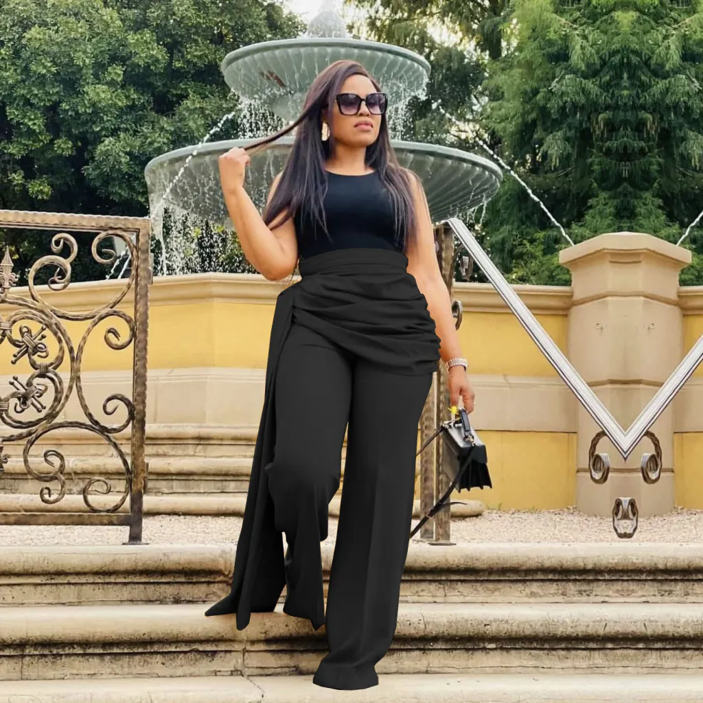 Relaxed Fashion Casual Sports Pants - Black