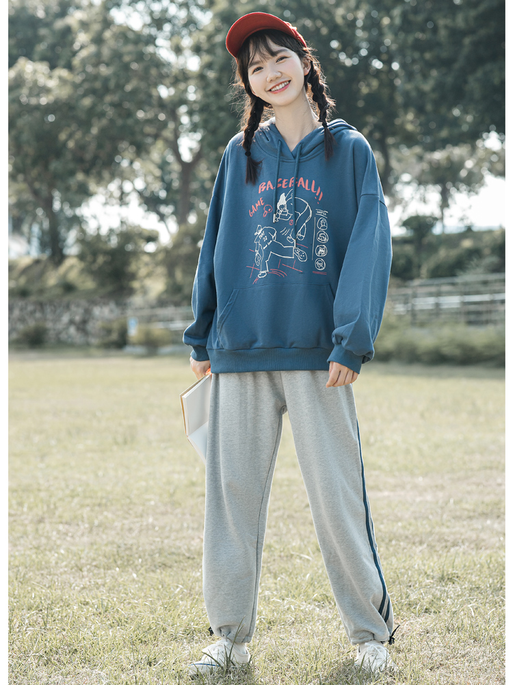 Women's Thin Small Hooded Sweatertop