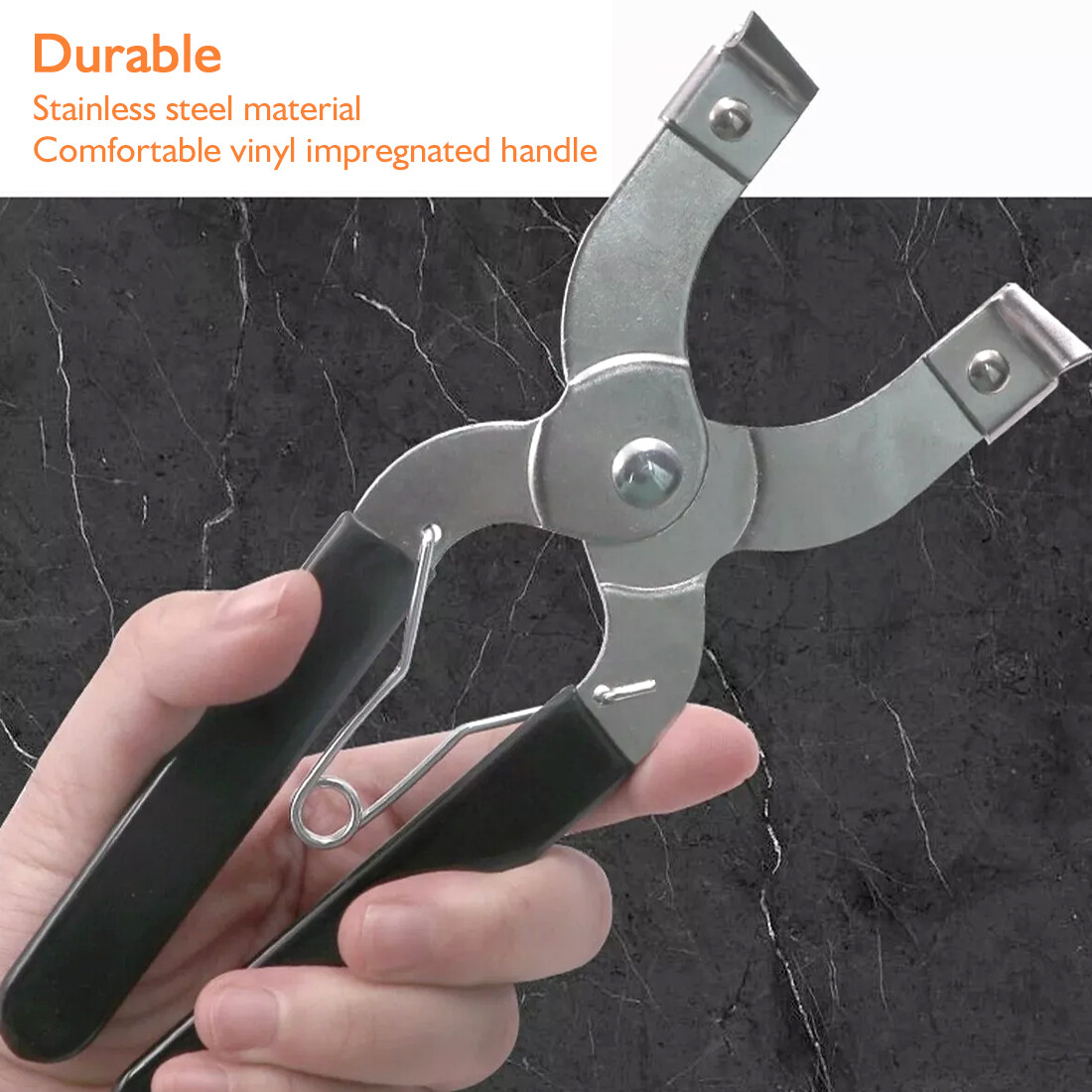 Quick Release Engine Piston Ring Compressor Tool Ratchet Type Clamp 53 - 175mm — image 5