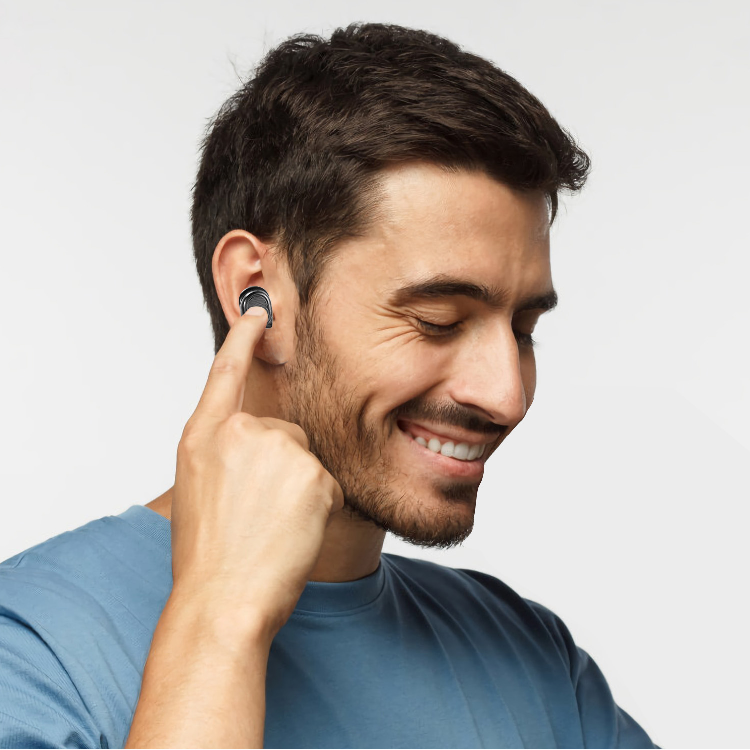 TWS Wireless 5.0 Earbuds IPX4 Touch In-Ear Stereo Earphone Noise Canceling Earpieces 32.8 Ft Transmission Range With Mic 500mAh Magnetic Charging Dock