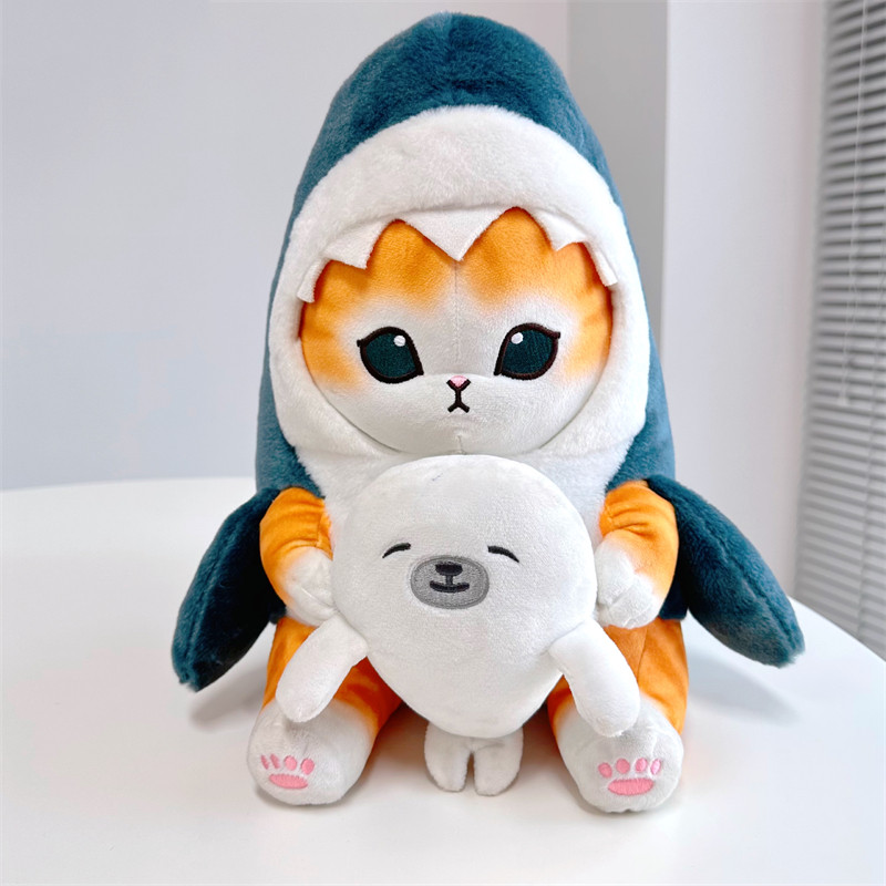 33cm cuddle seal shark cat dol